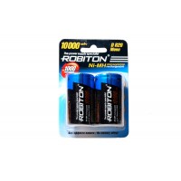 Аккумуляторы Robiton 10000 mAh размера D / R20 - 2шт
